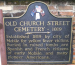 Church Street Cemetary in Mobile, AL