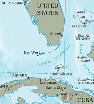 Florida-Cuba Map