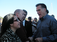 Diana Bowman with Mitt Romney