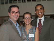 Tabatha Frazier with Barack Obama